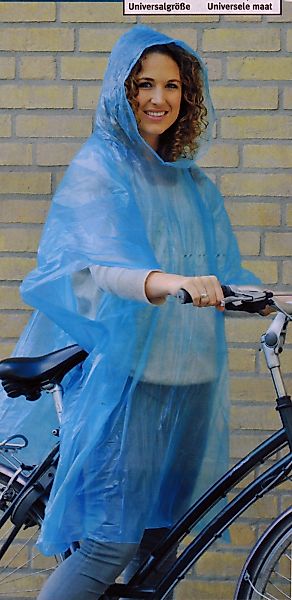 Lifetime Regenponcho REGENPONCHO mit Kapuze Blau-Transparent günstig online kaufen