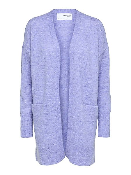 SELECTED Alpaka Wollmix Strickjacke Damen Violett günstig online kaufen
