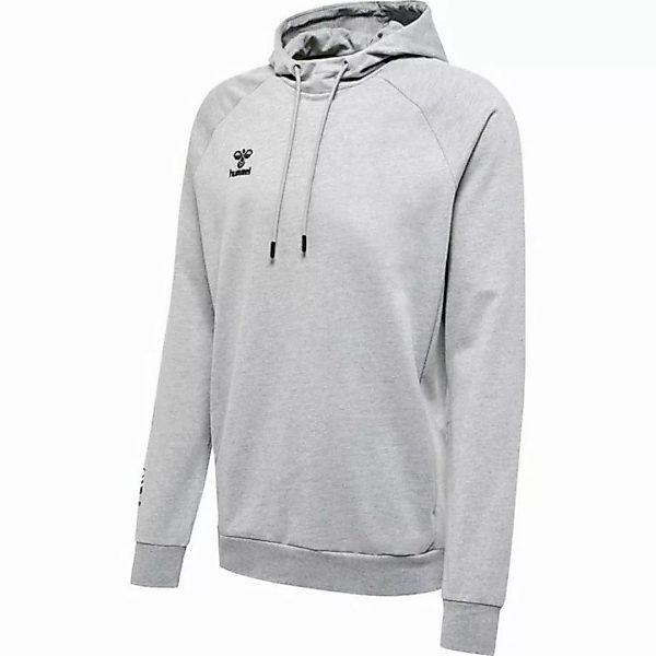 hummel Kurzarmshirt hmlMOVE GRID COTTON HOODIE GREY MELANGE günstig online kaufen