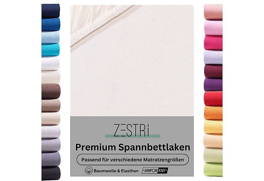 Zestri Spannbettlaken für Boxspringbett Wasserbett 140x200 180x200 cm Baumw günstig online kaufen