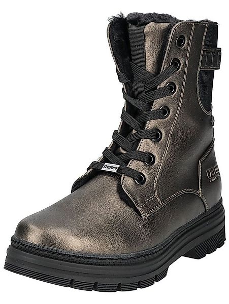 TOM TAILOR Stiefelette Lederimitat/Textil . Schnürstiefelette günstig online kaufen