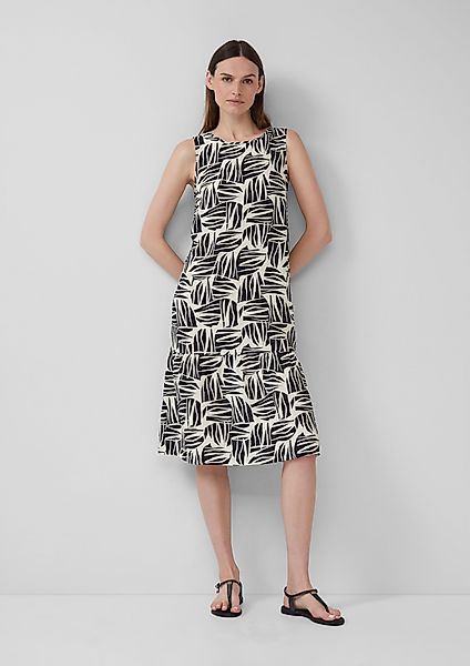 s.Oliver Maxikleid Midikleid aus strukturiertem Viskosemix günstig online kaufen