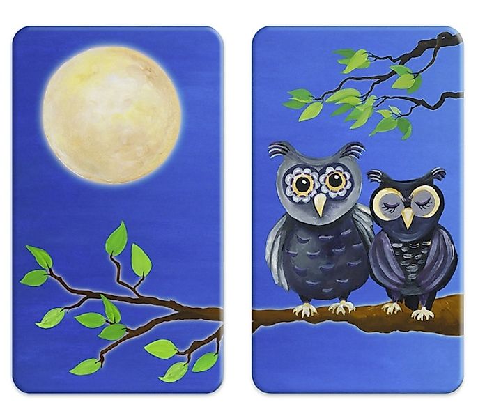 WENKO Herd-Abdeckplatte »Universal Modell Eule«, (Set, 2 tlg.), Herdabdecku günstig online kaufen