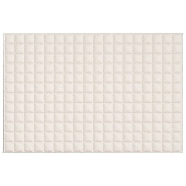 vidaXL Gewichtsdecke Hellcreme 120x180 cm 5 kg Stoff Modell 1 günstig online kaufen