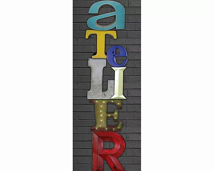 Dekopanel "Atelier" 1,00x2,50 m / selbstklebende Folie günstig online kaufen
