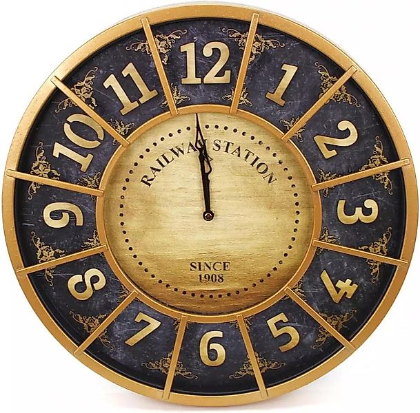 hausleben Wanduhr Wanduhr rund dekorativ in günstig online kaufen