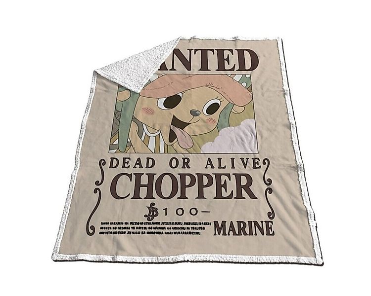 Wohndecke One Piece Kuscheldecke Wohndecke Fleecedecke 170x130cm, One Piece günstig online kaufen