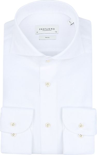 Profuomo Hemd Extra Lange Ärmel Travel Weiß - Größe 37 günstig online kaufen