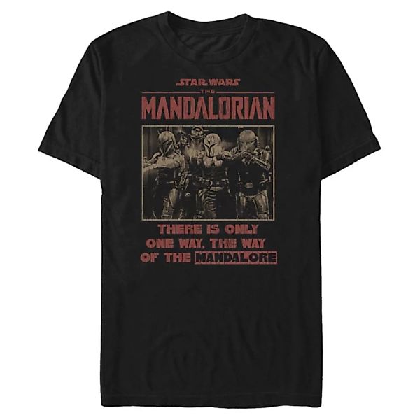 Star Wars - The Mandalorian - Gruppe Mando Blastin - Männer T-Shirt günstig online kaufen