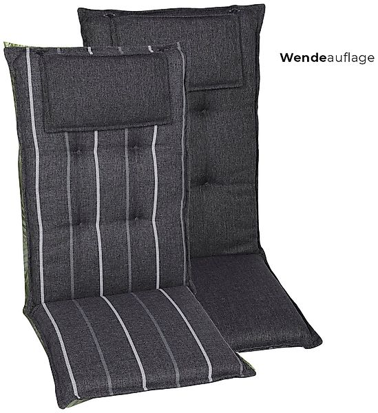 GO-DE Sesselauflage Sesselauflage hoch, (Set, 2 günstig online kaufen
