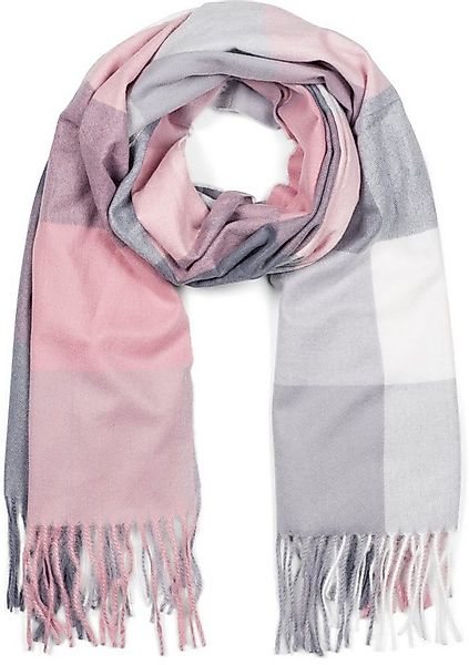styleBREAKER Modeschal Weicher karierter Schal mit Fransen, (1-St) günstig online kaufen