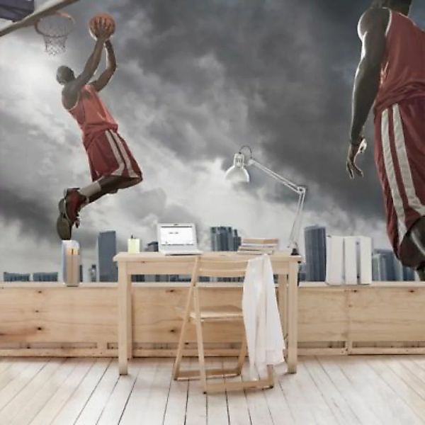 Bilderwelten Kindertapete Thunder Storm Slam Dunk grau Gr. 288 x 190 günstig online kaufen
