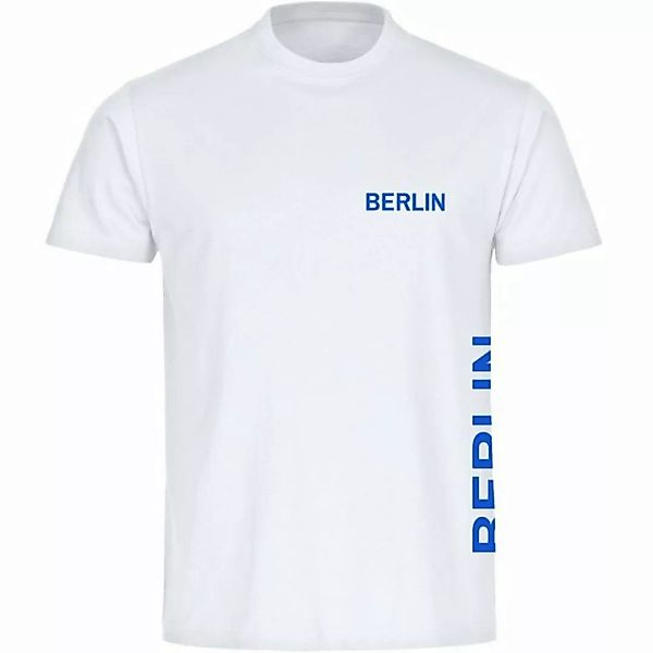 multifanshop T-Shirt Herren Berlin blau - Brust & Seite - Männer günstig online kaufen