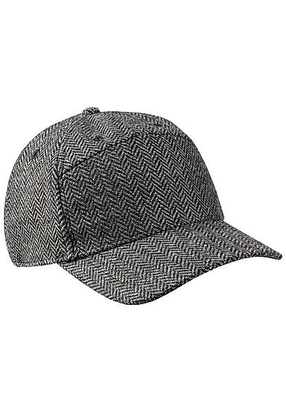 camel active Baseball Cap Cap mit Wolle im Fischgrat-Muster günstig online kaufen