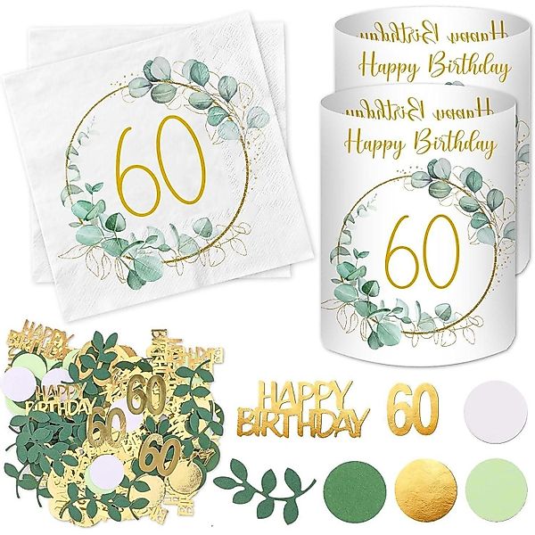 LuxusKollektion Dekohänger Servietten Windlicht Konfetti 60. günstig online kaufen