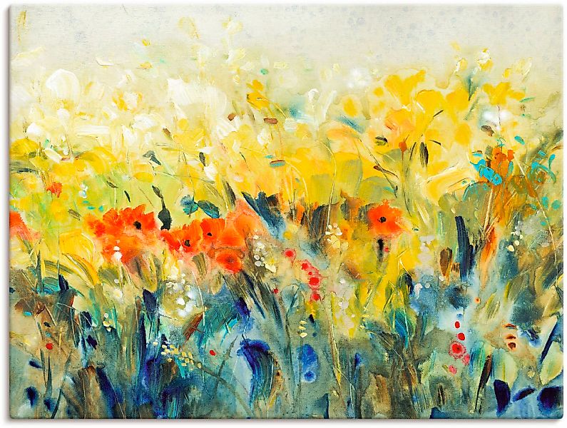 Artland Leinwandbild "Schwingende Blumen II", Blumenwiese, (1 St.) günstig online kaufen