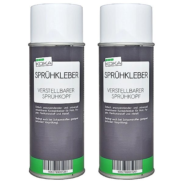 KOKA 2x Sprühkleber mit Verstellbarem Sprühkopf günstig online kaufen