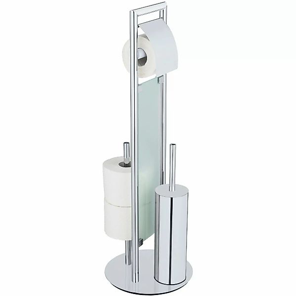 WENKO WC-Garnitur "Sulmona", aus Edelstahl-Polypropylen, mit Silikon-Bürste günstig online kaufen
