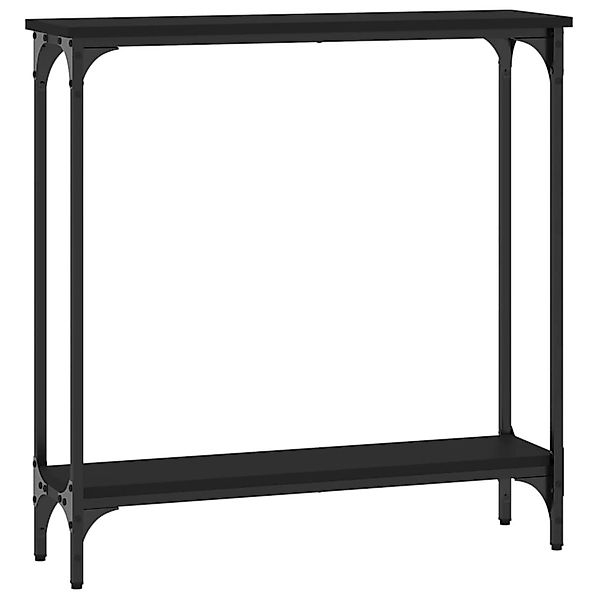 vidaXL Beistelltisch Konsolentisch Schwarz 75x22,5x75 cm günstig online kaufen