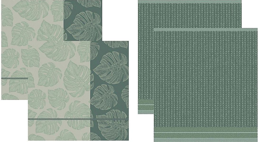 DDDDD Geschirrtuch Monstera, (Set, 4-tlg), Combiset: günstig online kaufen