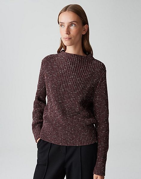 OPUS Strickpullover PULINKA mit Mouliné Effekt Fledermausärmel in 3/4 Länge günstig online kaufen