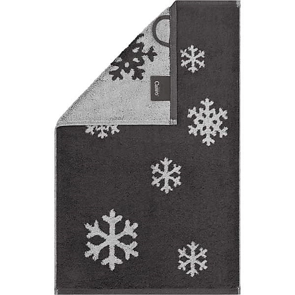 Cawö Handtücher WINTER EDITION Schneekristalle 6270 - Farbe: basalt/platin günstig online kaufen
