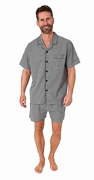 Normann Pyjama Herren Schlafanzug Shorty Pyjama günstig online kaufen