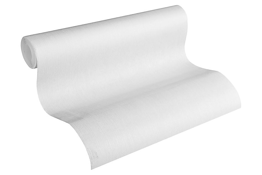Bricoflor Dünne Linien Tapete Weiß überstreichbare Vliestapete Dezent Gemus günstig online kaufen