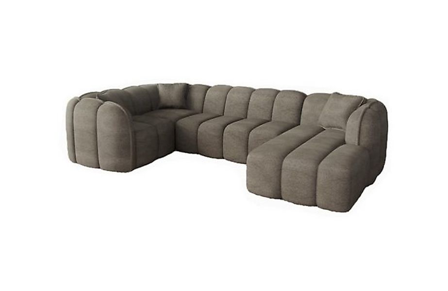 Sofa Dreams Wohnlandschaft Miramar U Form 6-Sitzer Sofa, Ottomane, Stoffbez günstig online kaufen