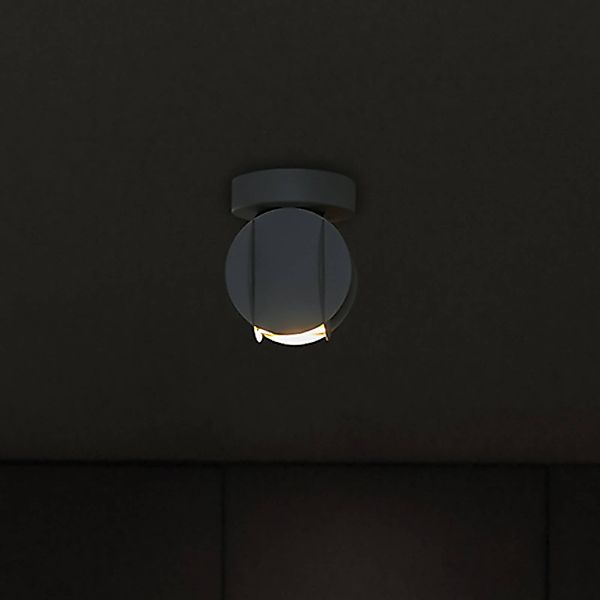 Deckenspot GAMBIT, schwarz, Ø 10 cm, Metall, GU10-LED günstig online kaufen