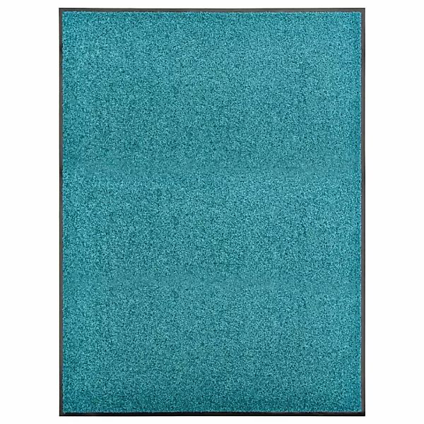 Fußmatte Waschbar Cyan 90x120 Cm günstig online kaufen