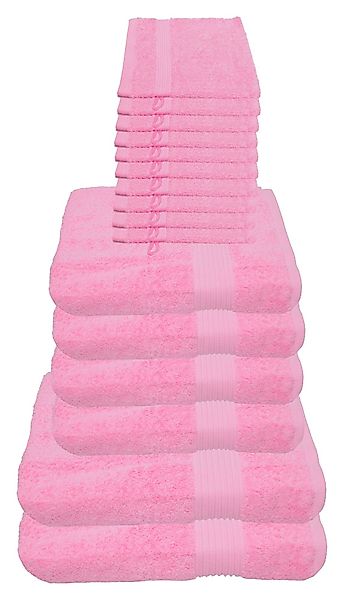 Julie Julsen Handtücher 16-Handtücher-Babyrosa, Baumwolle (16-St) günstig online kaufen