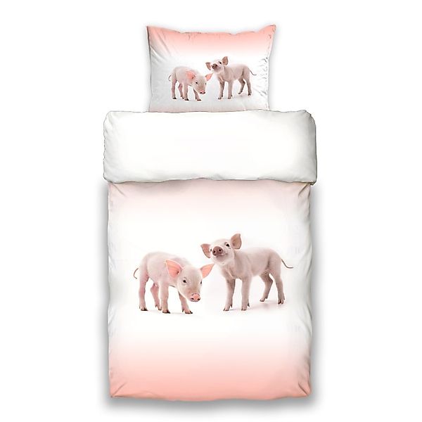 ESPiCO Kinderbettwäsche Piggy, Renforcé, 2 teilig, günstig online kaufen