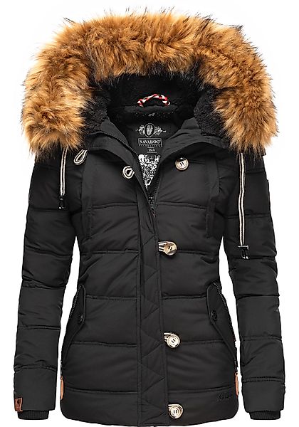 Navahoo Winterjacke "Zoja", mit Kapuze, stylische Steppjacke mit Kunstpelz günstig online kaufen