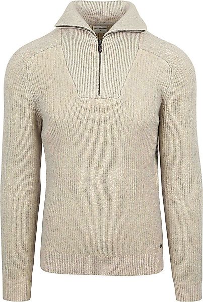 No Excess Halfzip Pullover Two Coloured Melange Greige - Größe XXL günstig online kaufen