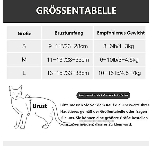 Ledander Katzen-Geschirr Katzengeschirr mit Leine Softgeschirr für Katze Br günstig online kaufen