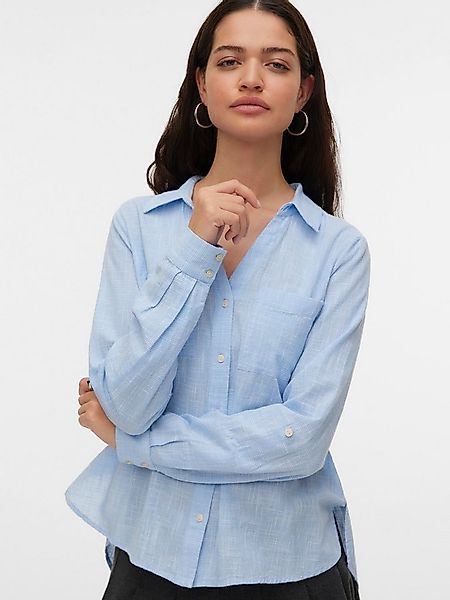 Vero Moda Langarmbluse VMTHILDE LS SHIRT WVN NOOS Baumwolle günstig online kaufen
