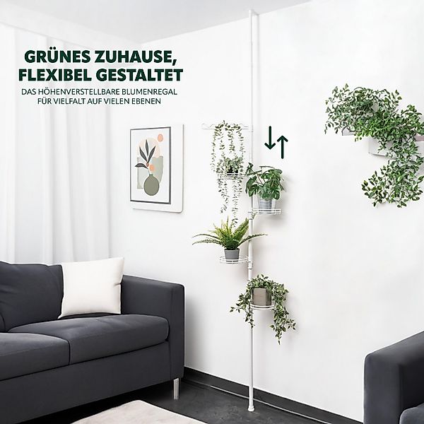 bremermann Blumenständer Teleskop-Blumenregal mit 4 Ablagen, Blumentreppe h günstig online kaufen