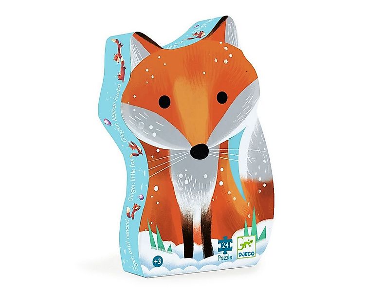 DJECO Puzzle Fuchs 24-teiliges Puzzle 42 x 30 cm mit Silhouetten-Box, 24 Pu günstig online kaufen