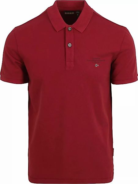 Napapijri Poloshirt Herren Kurzarm-Poloshirt Rot - Stilvoll mit Druck & günstig online kaufen