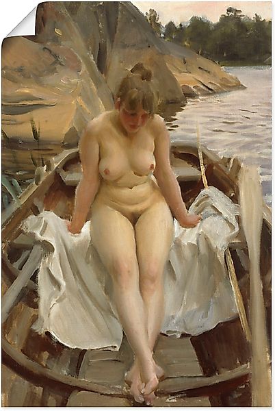 Artland Wandbild "In Werners Ruderboot", Erotische Bilder, (1 St.), als Lei günstig online kaufen