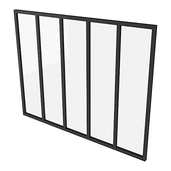 AICA Loftstil Innenfenster Ecklösung 153x108cm Glasfenster Industriestil Zi günstig online kaufen