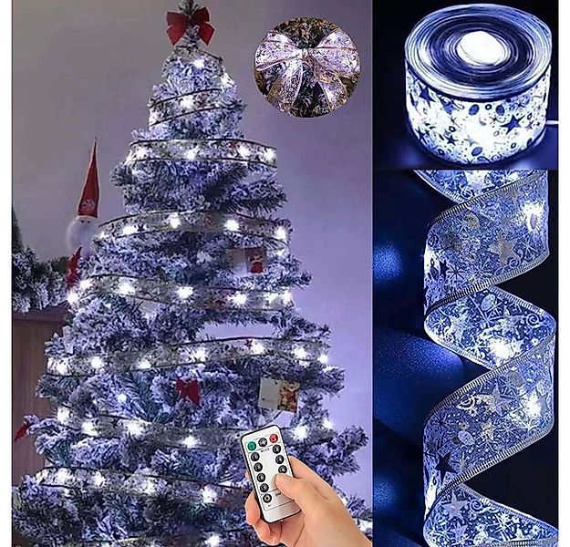 Rosnek LED-Lichterkette 5/10M, Lichterband, 8 Modi, für Weihnachtsfeier, Fe günstig online kaufen
