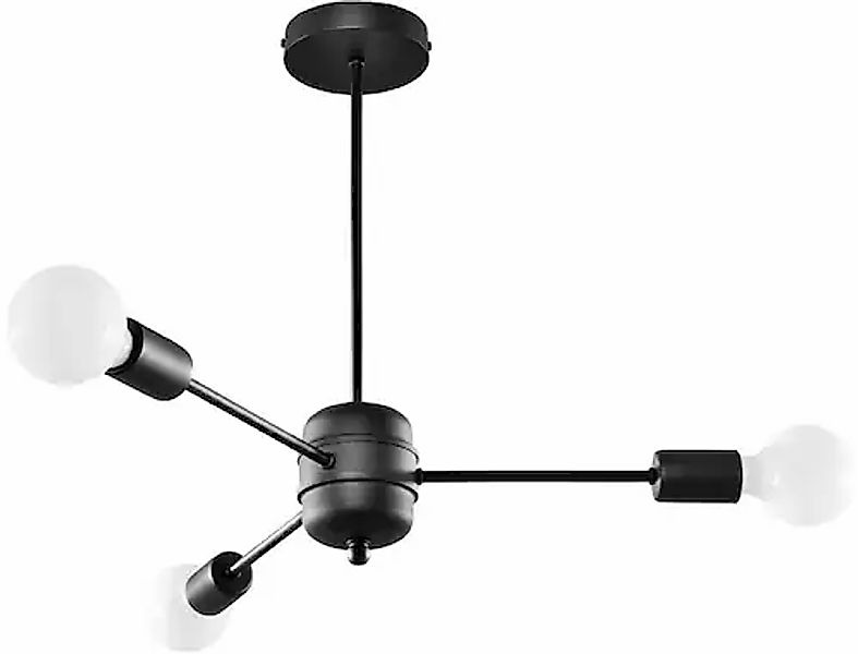 SOLLUX lighting Kronleuchter »LANGO«, 3 flammig, Leuchtmittel E27   ohne Le günstig online kaufen
