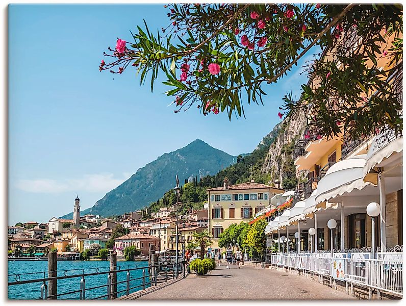 Artland Wandbild "Gardasee Limone sul Garda I" Europa 1 Stk. tlg. als Leinw günstig online kaufen