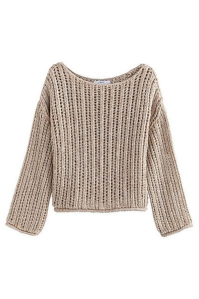 Next Strickpullover Schulterfreier Pullover mit ausgestellten Ärmeln (1-tlg günstig online kaufen