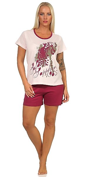 Moonline Schlafanzug Kurzer Damen Pyjama Schlafanzug günstig online kaufen