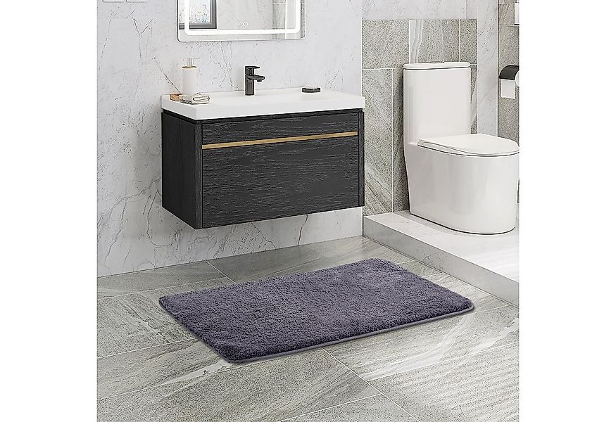 Simurq Badematte Rutschfest und Waschbar - Weicher Badteppich mit Hoher Sau günstig online kaufen