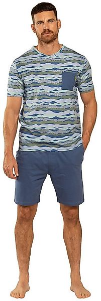 Eskimo Schlafanzug Herren Schlafanzug Shorty (2 tlg) Modisches Design günstig online kaufen