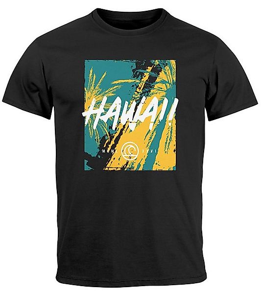 Neverless Print-Shirt Herren T-Shirt Hawaii Surfing günstig online kaufen